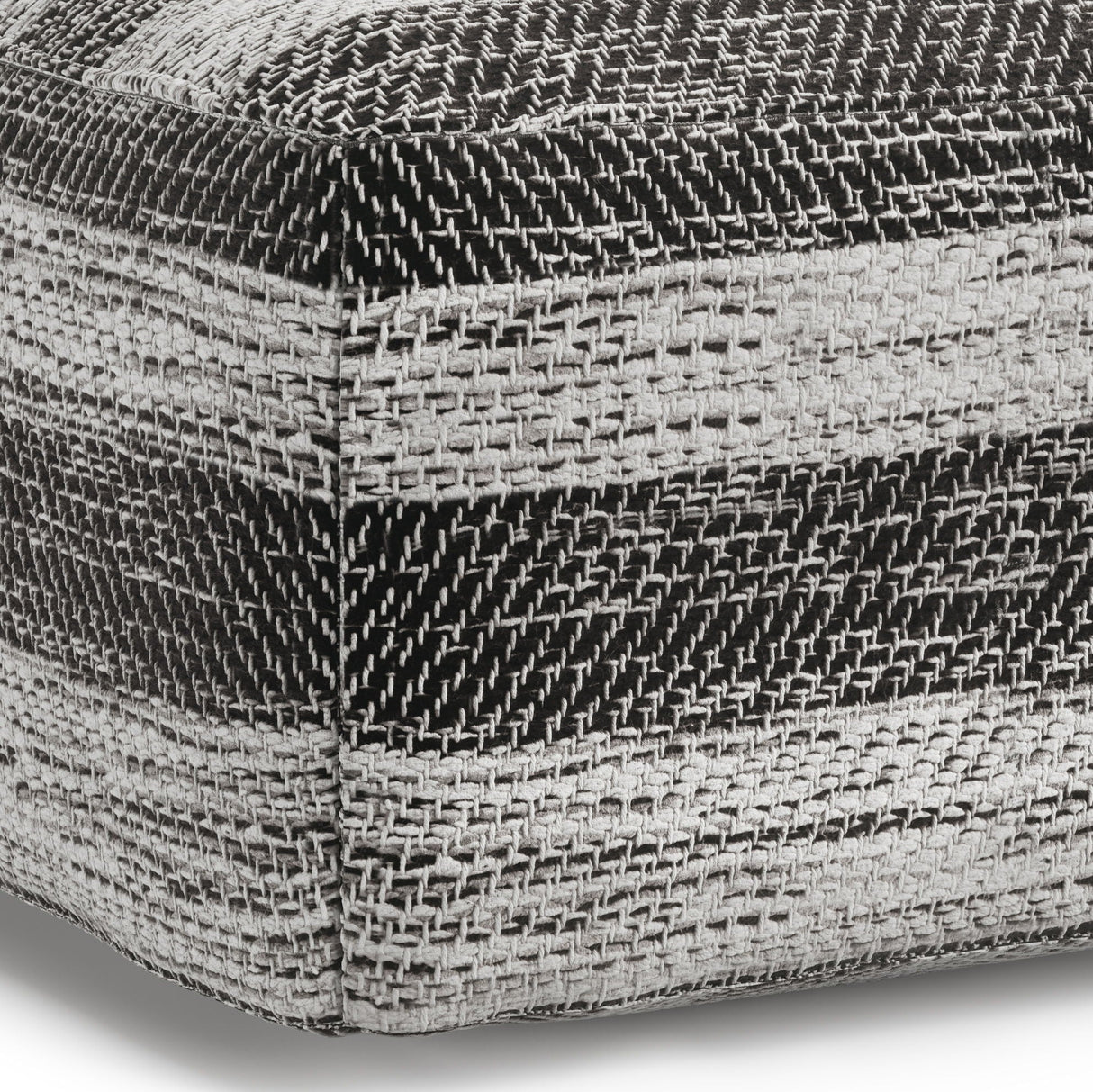 Clay - Square Pouf, Upholstered by Couch.com