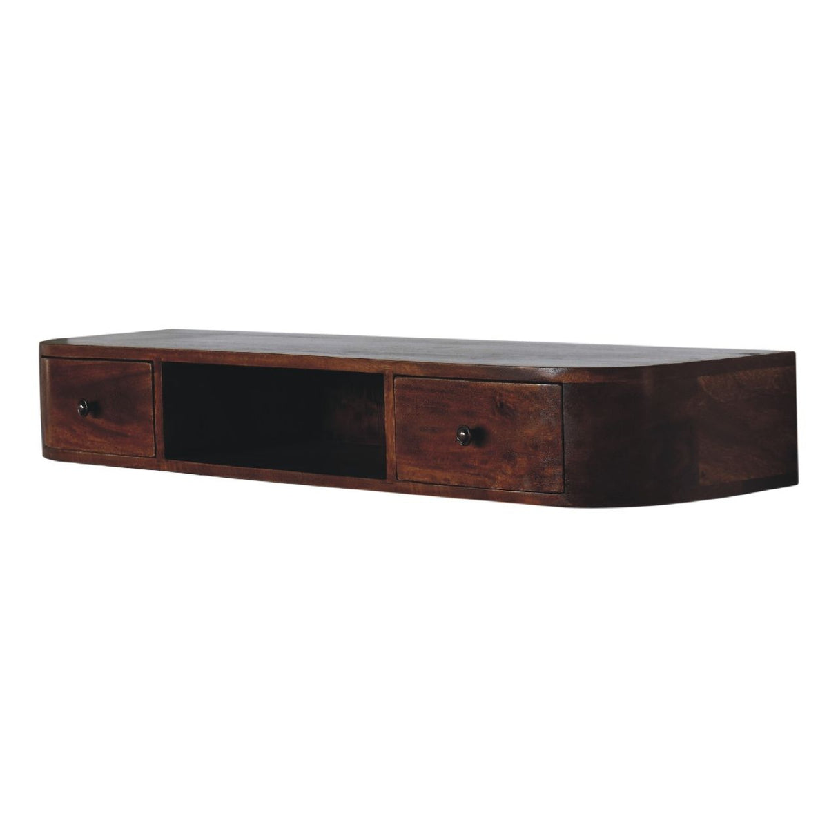 Lunar - 2 Drawer Floating Console - Chestnut by Couch.com