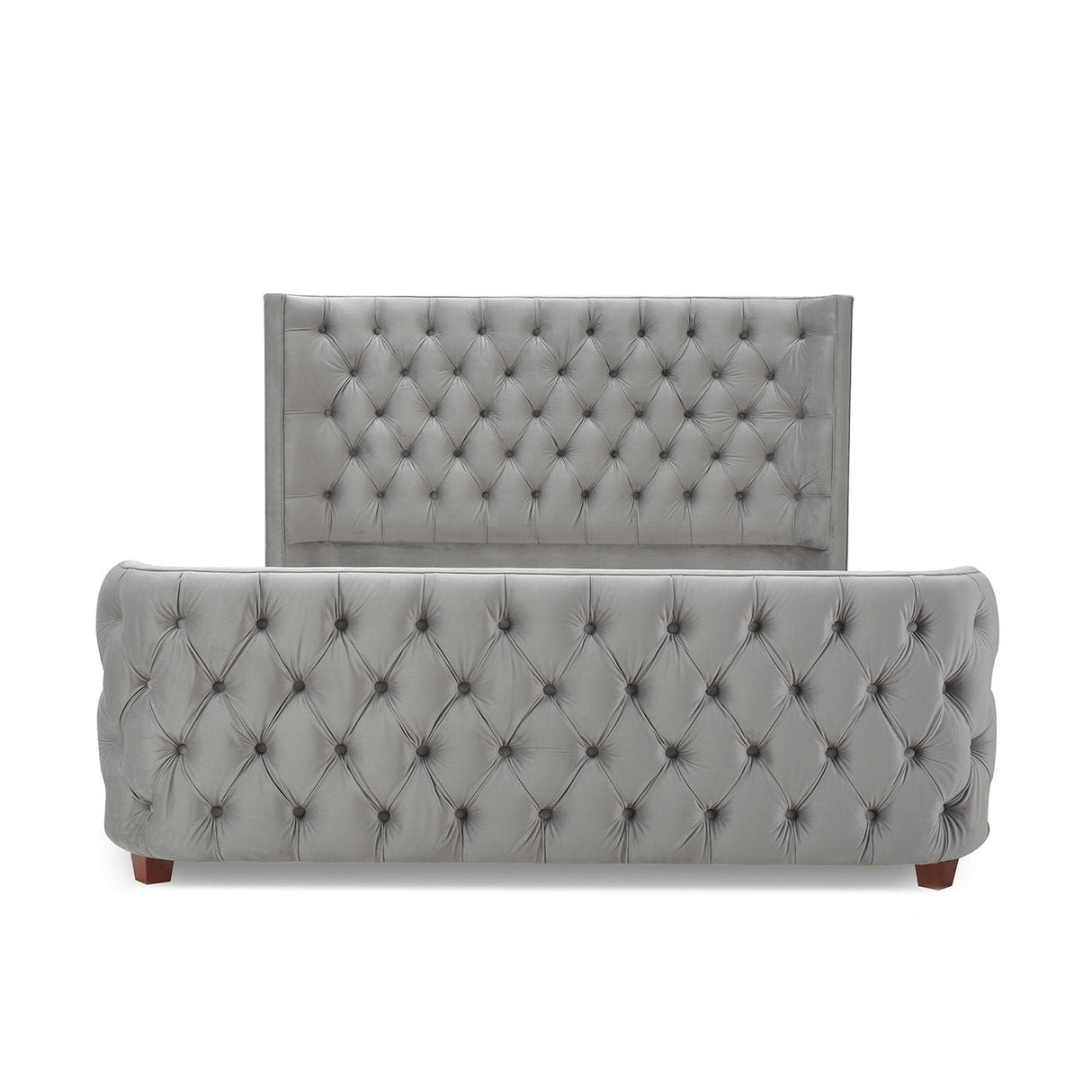 Brooklyn - Tufted Panel Bed Headboard And Footboard Set by Couch.com