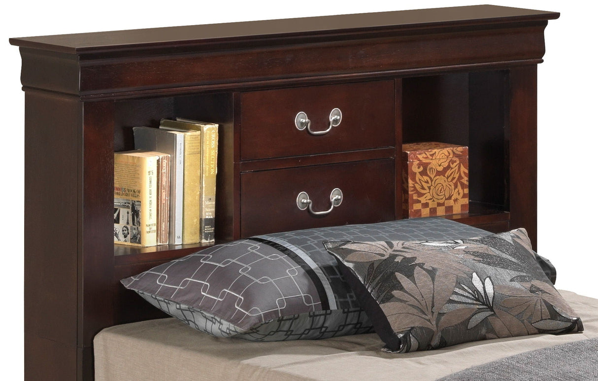 Louis Phillipe - Bookcase Storage Bed by Couch.com
