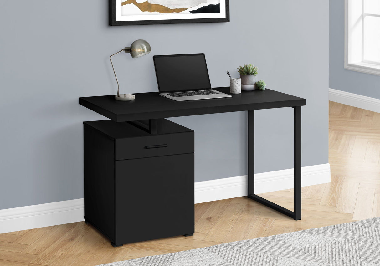 Computer Desk, Home Office, Laptop, Left, Right Set-Up, Storage Drawers, Work, Contemporary, Modern by Couch.com