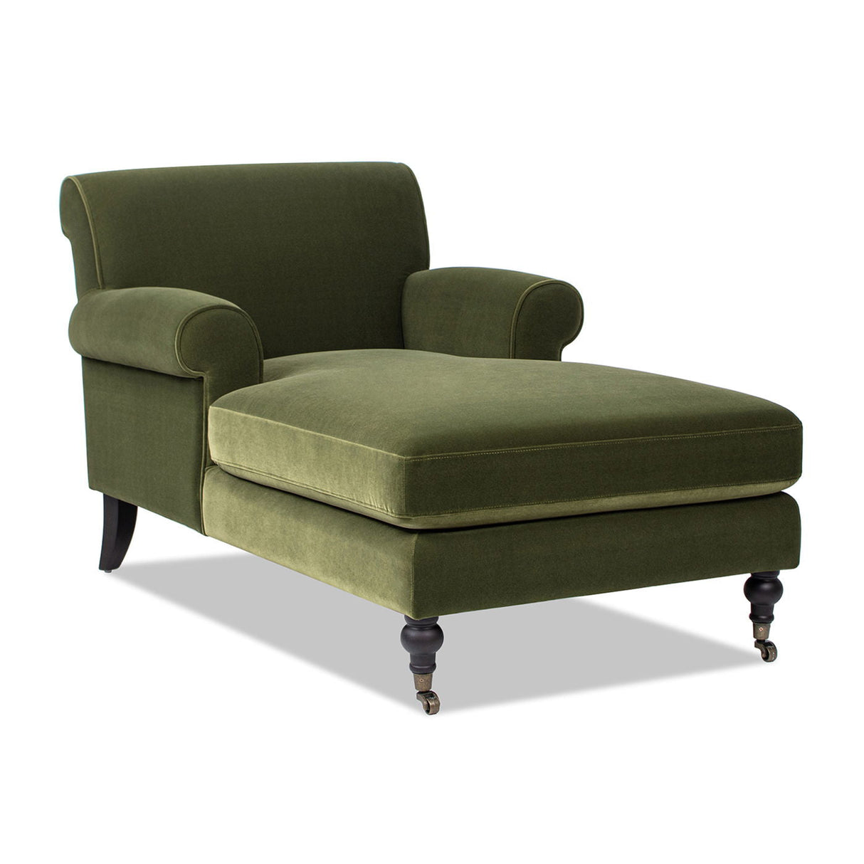 Alana Lawson - Chaise Lounge Chair - Olive Green by Couch.com