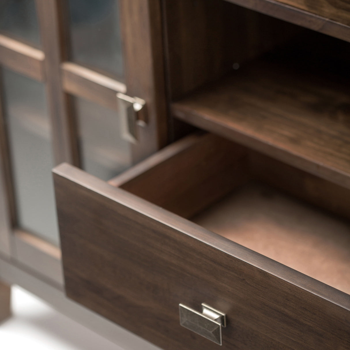 Artisan - Tall TV Media Stand - Natural Aged Brown by Couch.com