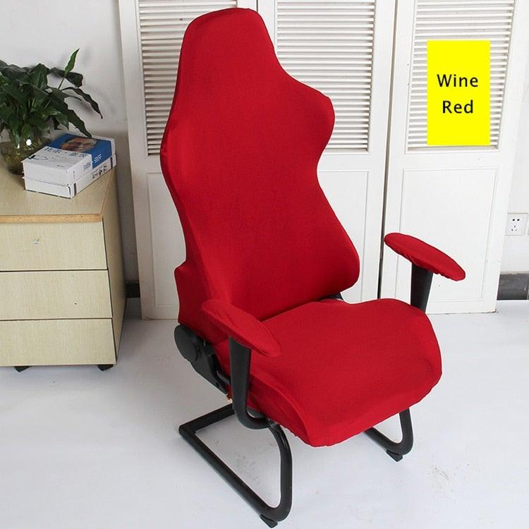 Elastic Chair Armrest Pads Chair Cover Warm Computer Chair Covers For Office Slipcover For Gaming Armchair Washable Spandex Kitchen Chair Covers for Dining Room Christmas Decoration Holiday Party