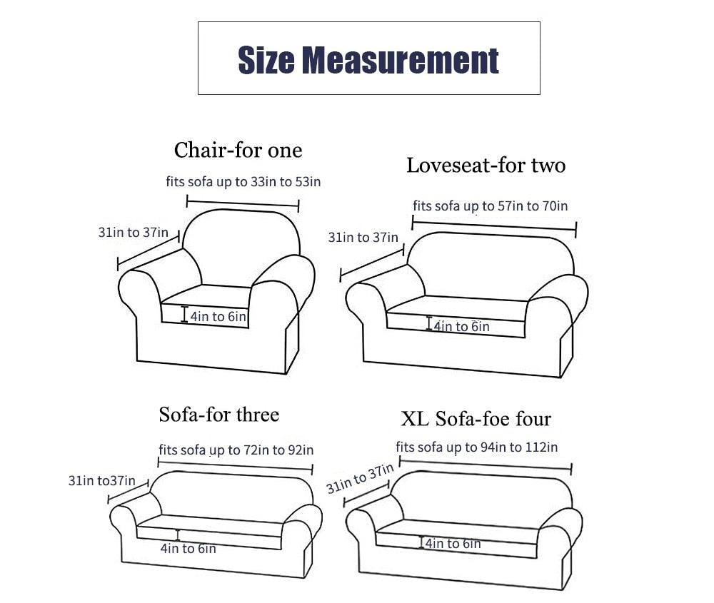 Elastic Plain Floral Printing Sofa Cover Stretch for Living Room Couch Cover Chair Protector 1/2/3/4 Seater Printed Couch Cover for 3 Cushion Couch Floral Pattern Sofa Cover with Separate Cushion Cover Pieces Stretch Sofa Slipcover