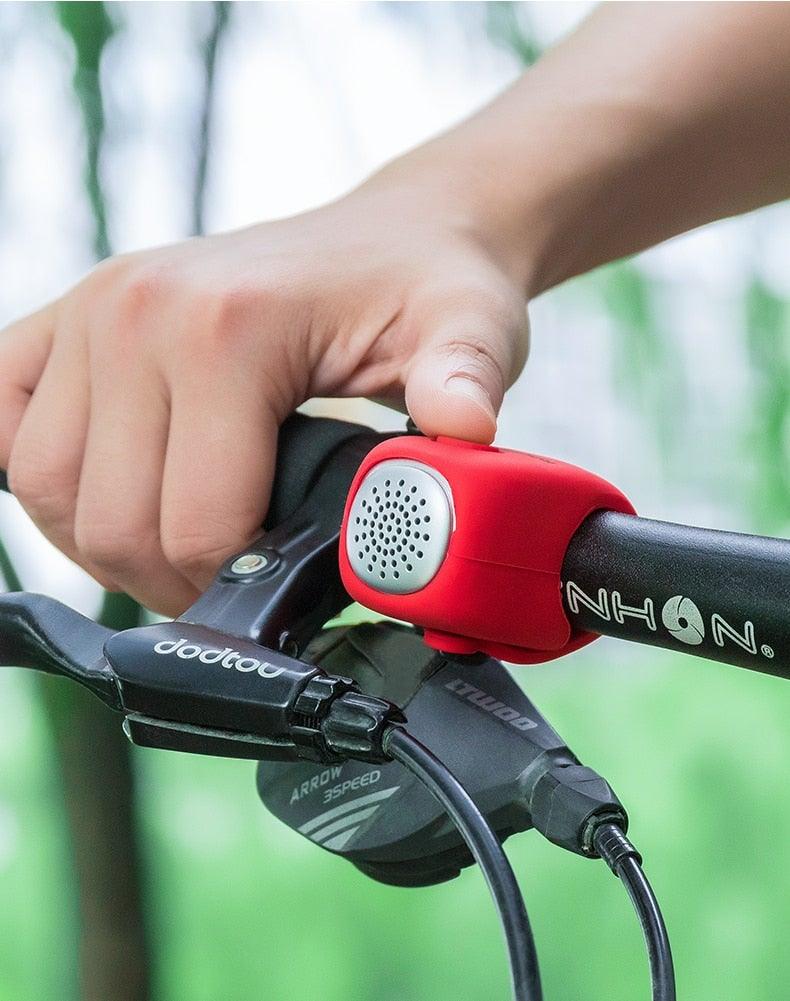 Electric Cycling Bell 90 dB Horn Rainproof Bicycle Handlebar Silica Gel Shell Ring Bike Bell Bicycle Accessories Electric Cycling Bells Water-Resistant Cycling Bells Horn Loud Bicycle Horns Bicycle Accessories