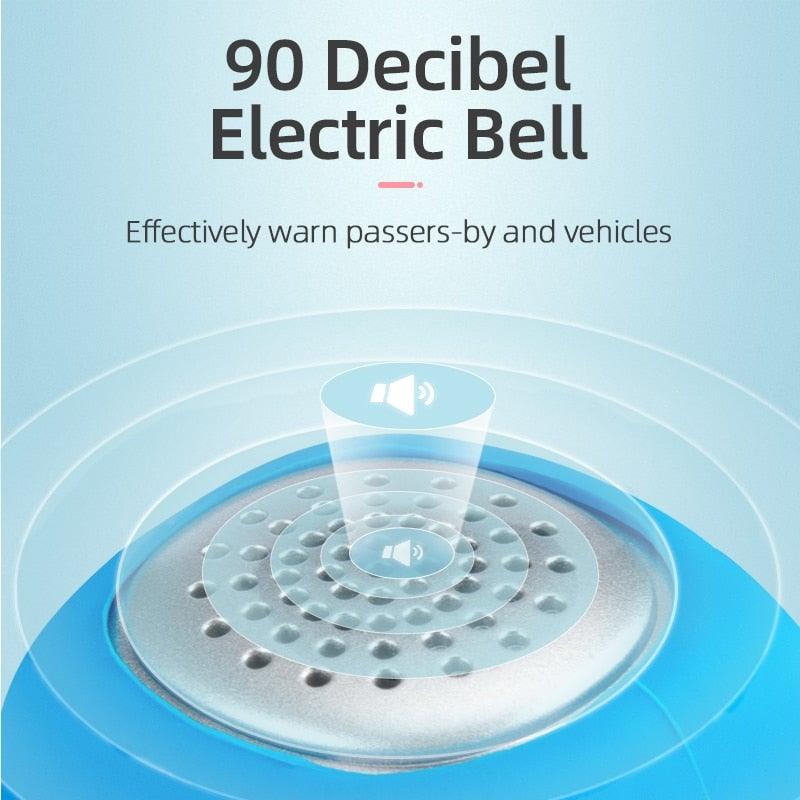 Electric Cycling Bell 90 dB Horn Rainproof Bicycle Handlebar Silica Gel Shell Ring Bike Bell Bicycle Accessories Electric Cycling Bells Water-Resistant Cycling Bells Horn Loud Bicycle Horns Bicycle Accessories