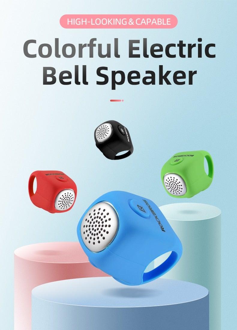 Electric Cycling Bell 90 dB Horn Rainproof Bicycle Handlebar Silica Gel Shell Ring Bike Bell Bicycle Accessories Electric Cycling Bells Water-Resistant Cycling Bells Horn Loud Bicycle Horns Bicycle Accessories