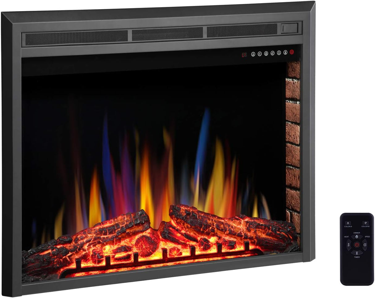 Electric Fireplace Insert Adjuatble Flame Colors 936A,939A,936BXB,939BXB