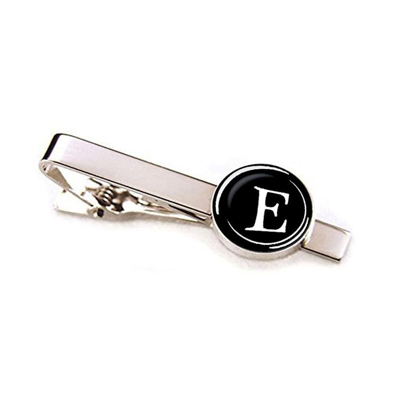 Elegant Men Fashion 26 Alphabet Letters Tie Clips Letter Tie Clip Men's Fashion Tie Pin Buckle Clip Tie Decoration Suit Accessories Name Letters Jewelry Men Necktie Clip Pin Suit Accessories Classic Initials Alphabet A-Z Tie Clips