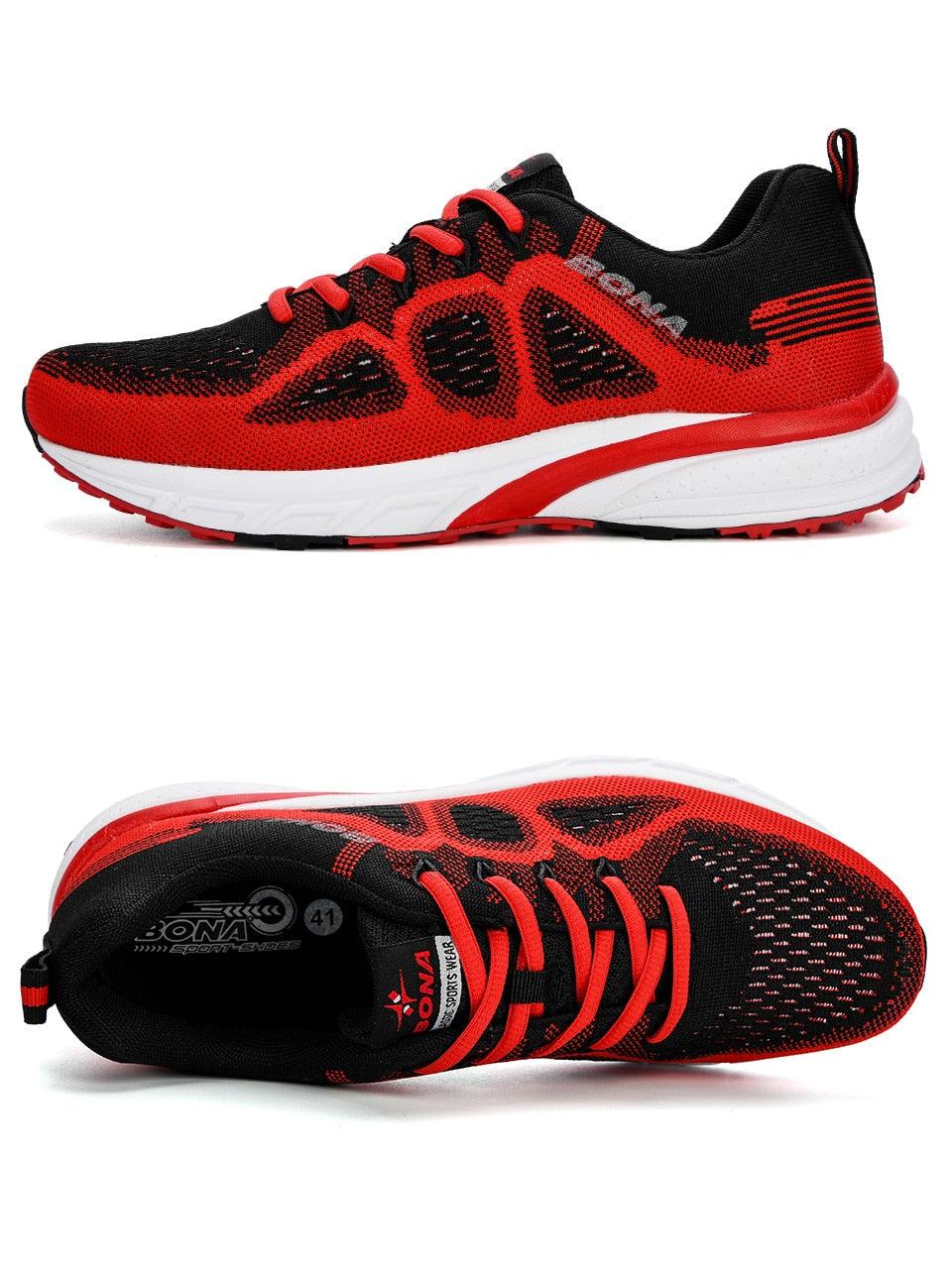 Elegant Mens Sneakers Sport Mesh Trainers Lightweight Running Shoes Outdoor Athletic Breathable Non-Slip Casual Comfortable Outdoor Sport Sneakers
