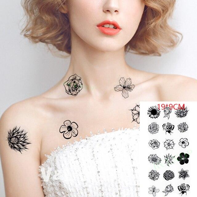 Elegant Waterproof Temporary Butterfly Sticker Tattoo Fake Halloween Party Tattoo For Woman Girls