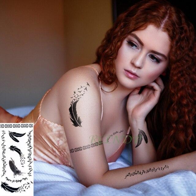 Elegant Waterproof Temporary Butterfly Sticker Tattoo Fake Halloween Party Tattoo For Woman Girls
