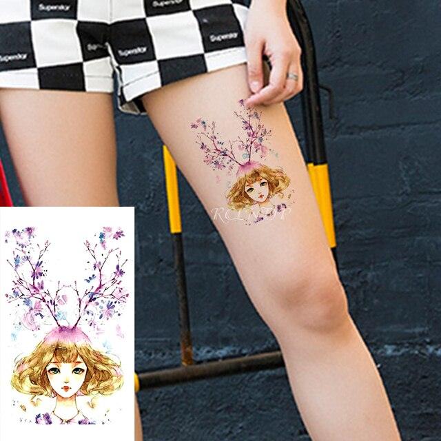 Elegant Waterproof Temporary Butterfly Sticker Tattoo Fake Halloween Party Tattoo For Woman Girls