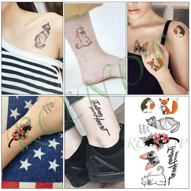 Elegant Waterproof Temporary Butterfly Sticker Tattoo Fake Halloween Party Tattoo For Woman Girls