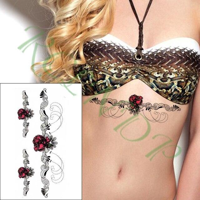 Elegant Waterproof Temporary Butterfly Sticker Tattoo Fake Halloween Party Tattoo For Woman Girls