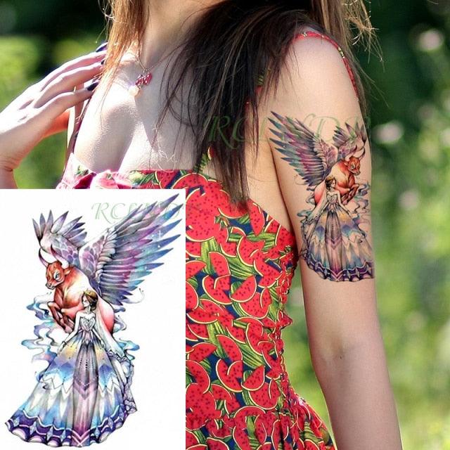Elegant Waterproof Temporary Butterfly Sticker Tattoo Fake Halloween Party Tattoo For Woman Girls