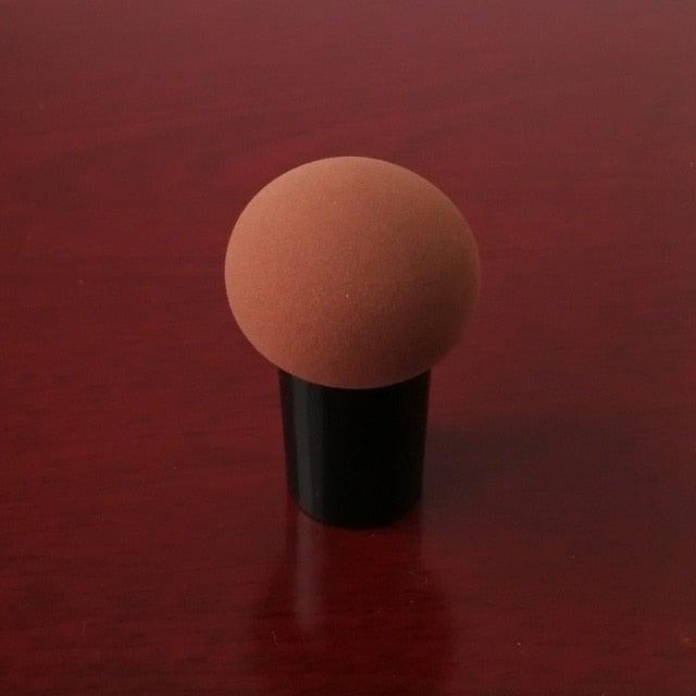 Elegant Womens Non-latex Makeup Sponge Mushroom Head Powder Liquid Dry And Wet Multifunction Makeup Brush Cosmetic Tool Storage Box