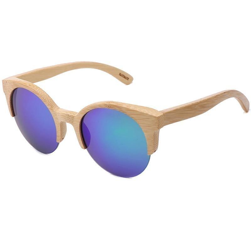 Elegant Wooden Design Classic Sunglasses Design Stylish Popular Wooden Sunglasses For Men & Women Round Bamboo Glasses Mirror Sun Glasses Retro Glasses