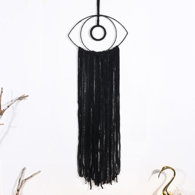 Evil Eye Dream Catcher Home Room Decor Black Room Decoration For Farmhouse Wind Chimes Moon Dream Catchers For Bedroom Home Decor Wedding Ornament Craft Gift