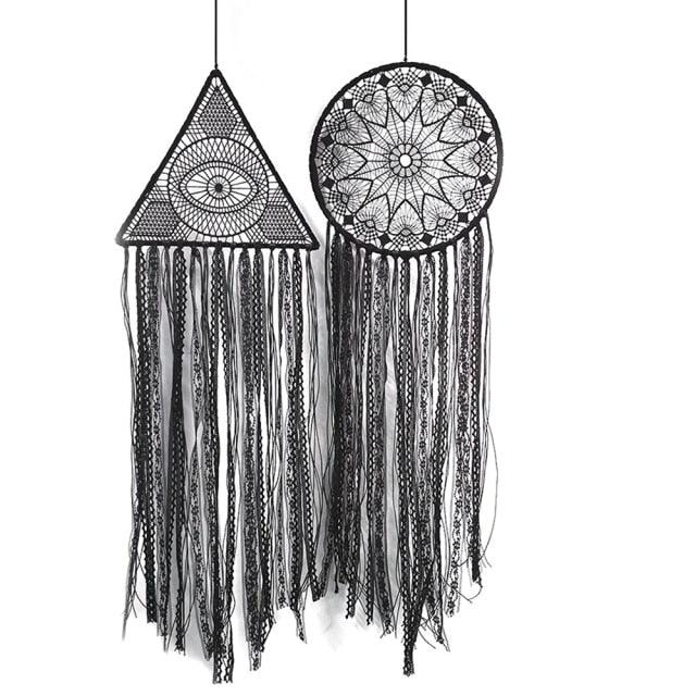 Evil Eye Dream Catcher Home Room Decor Black Room Decoration For Farmhouse Wind Chimes Moon Dream Catchers For Bedroom Home Decor Wedding Ornament Craft Gift
