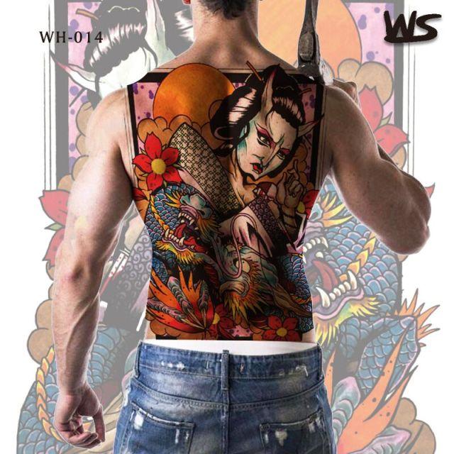 Extra Large Back Temporary Lion Tatoo Sticker Waterproof Black Luxury Big Modern Design For Mens
