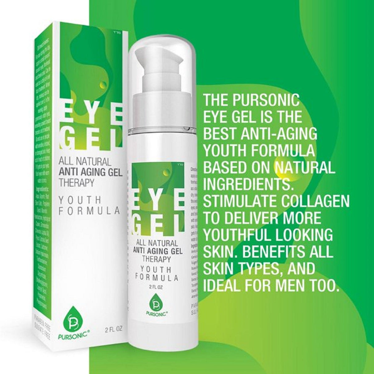 All Natural Professional Anti Aging Eye Gel 2 Oz