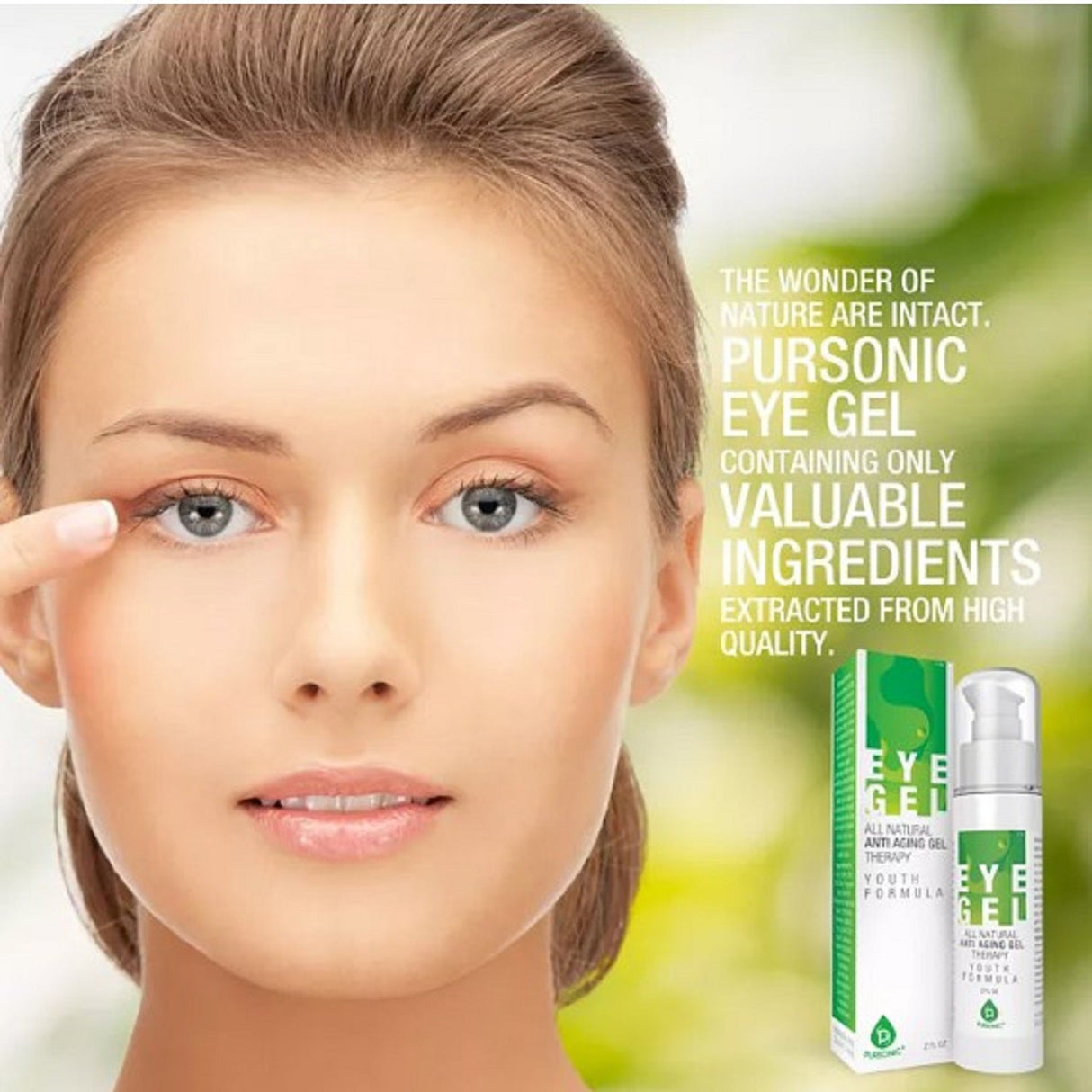 All Natural Professional Anti Aging Eye Gel 2 Oz
