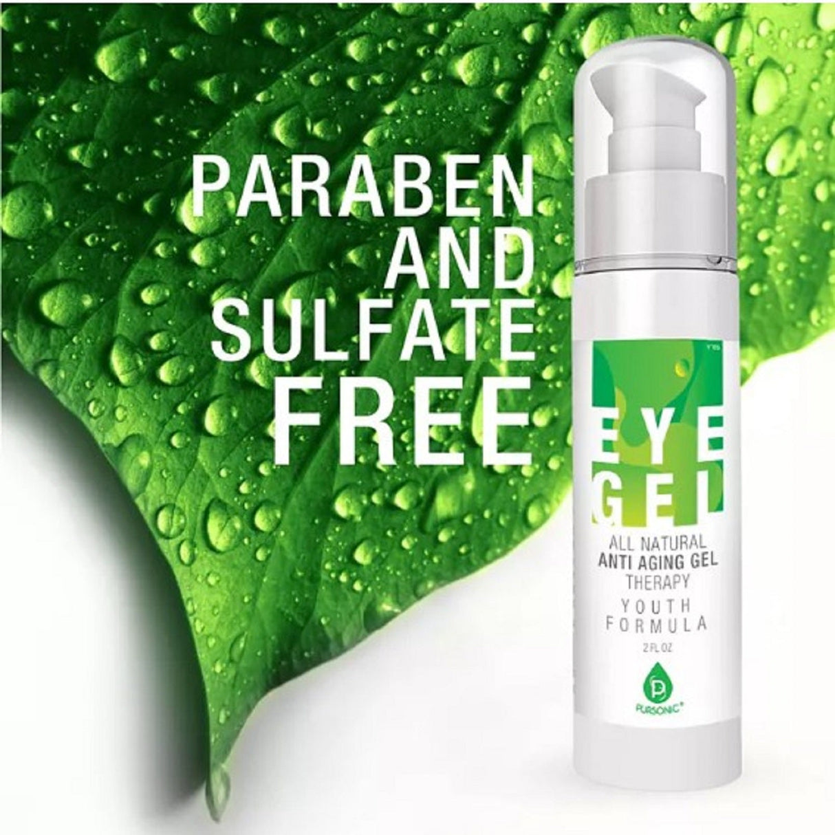All Natural Professional Anti Aging Eye Gel 2 Oz
