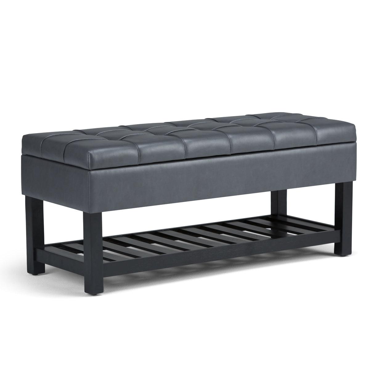 Saxon - Upholstered Transitional Storage Ottoman Bench by Couch.com