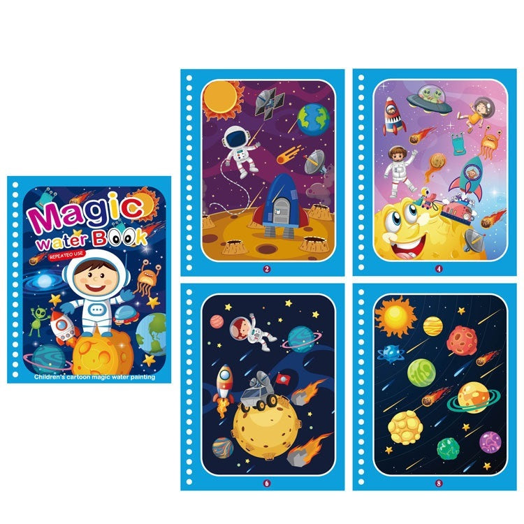Children's Creative Magic Water Painting Book