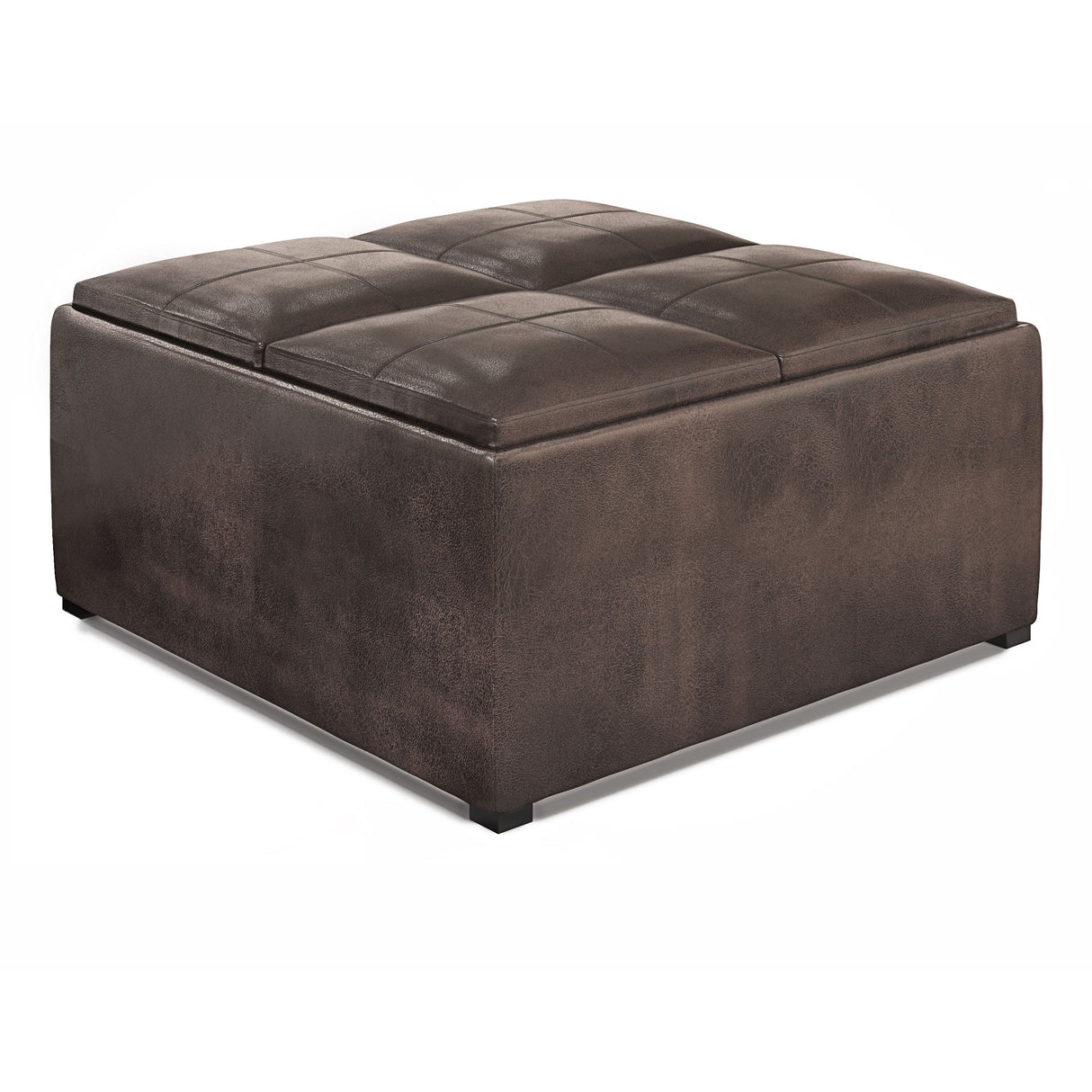 Avalon - Upholstered Square Coffee Table Storage Ottoman by Couch.com