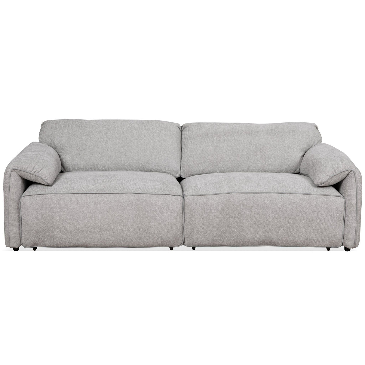 Cleveland - Dual Power Convertible Sofa - Silver by Couch.com