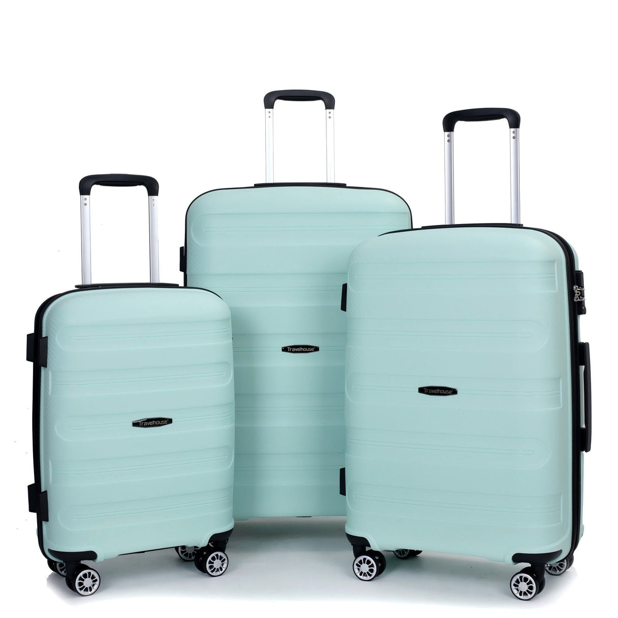 3 Piece Set Hardshell Suitcase Spinner Wheels by Couch.com