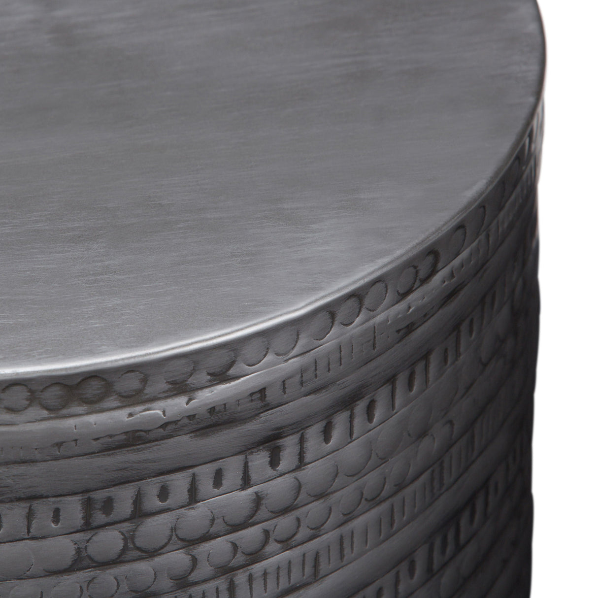 Johnsen - Handcrafted Large Metal Accent Table by Couch.com