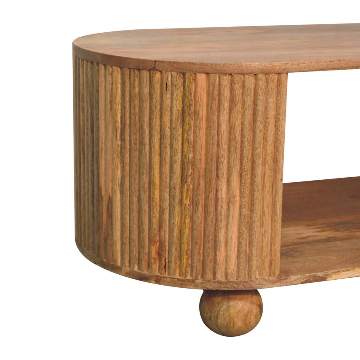Soba - Ball Open Coffee Table - Oak by Couch.com