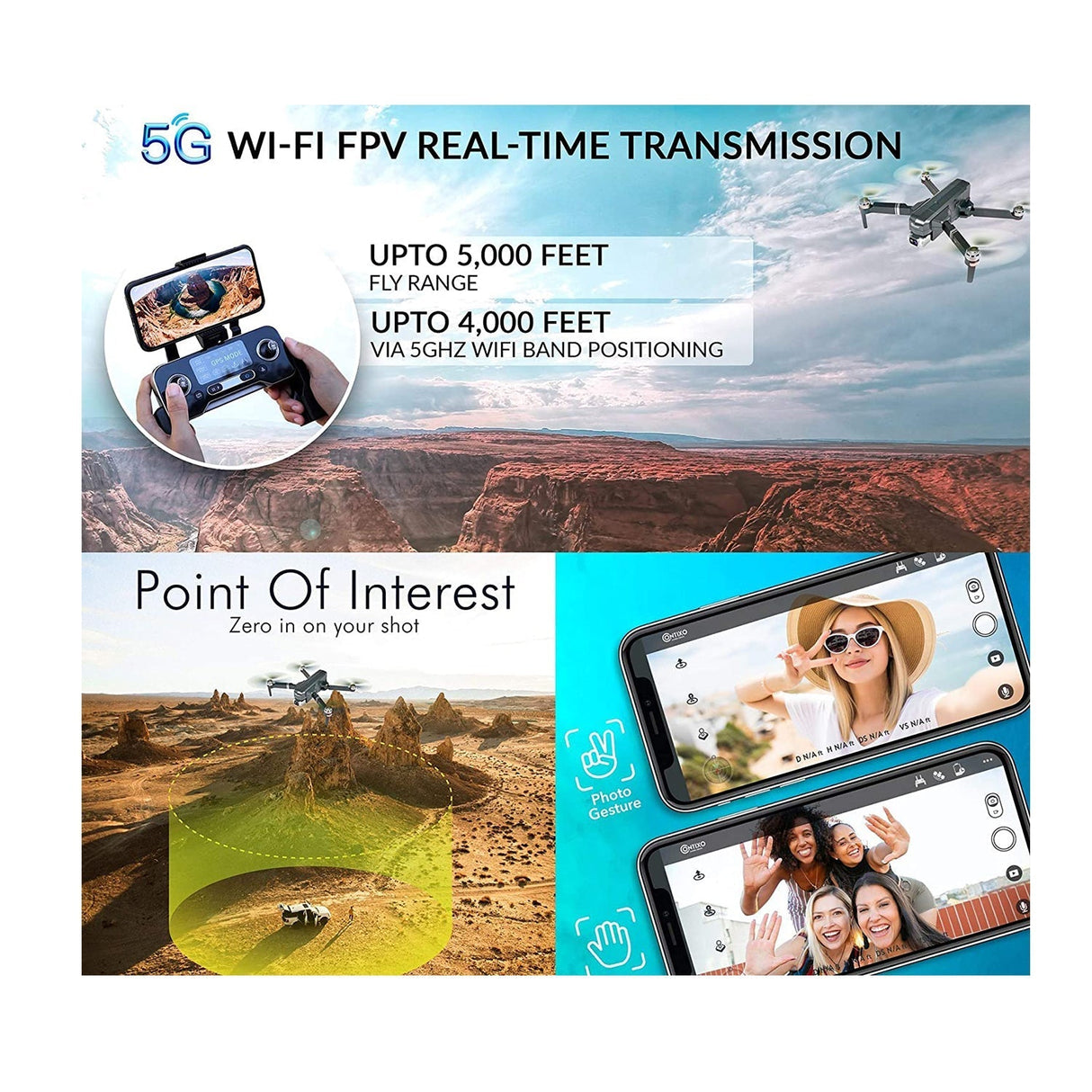 Contixo F35 GPS Drone With 4K UHD Camera