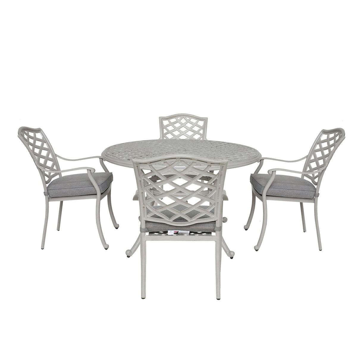 Stylish Outdoor Aluminum 5 Piece Round Dining Set by Couch.com