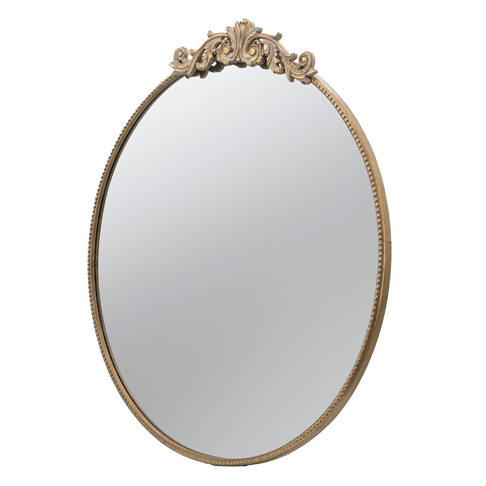 Classic Design Mirror With Baroque Inspired Frame For Bathroom, Entryway Console Lean Against Wall by Couch.com