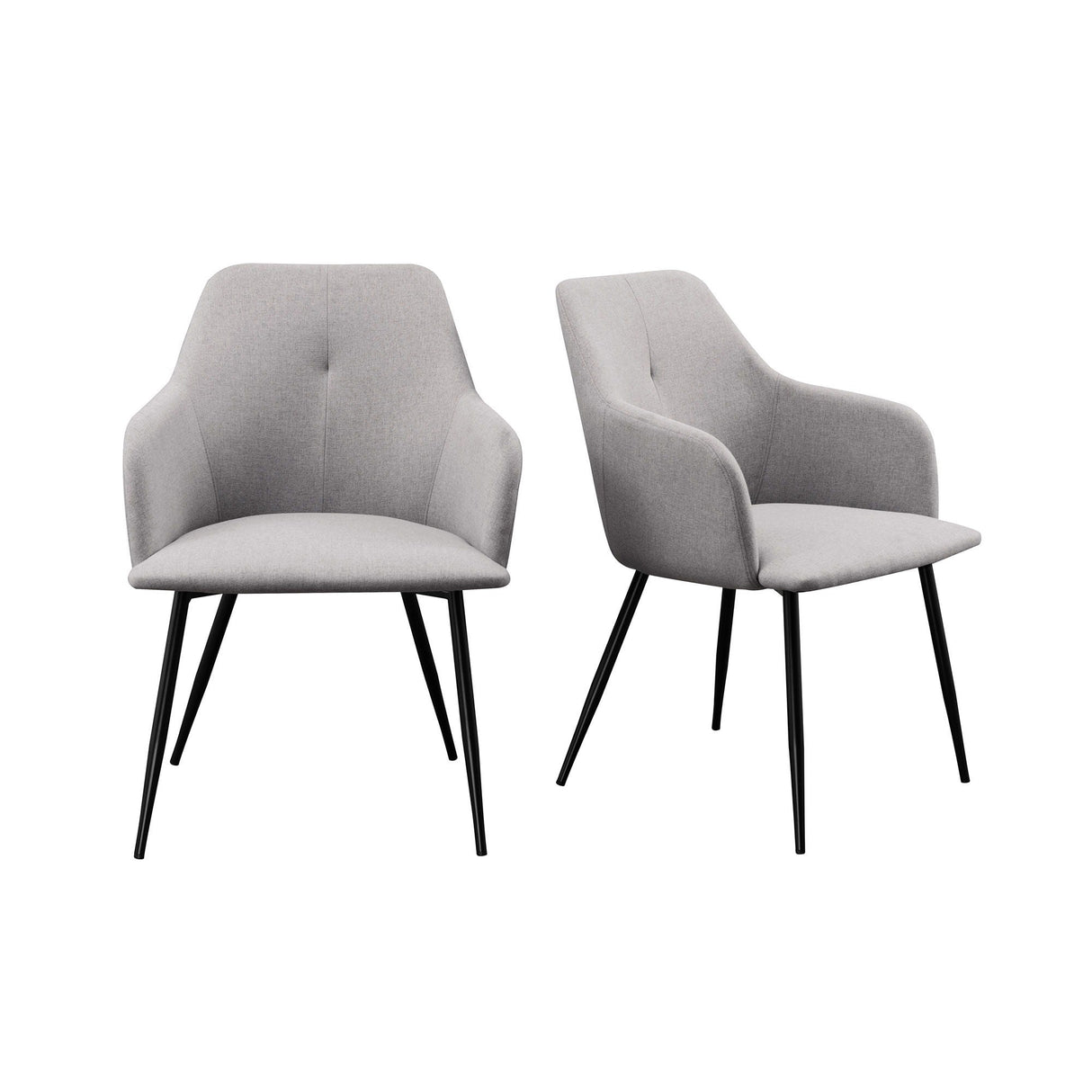 Contemporary Upholstered Woven Dining Chairs by Couch.com