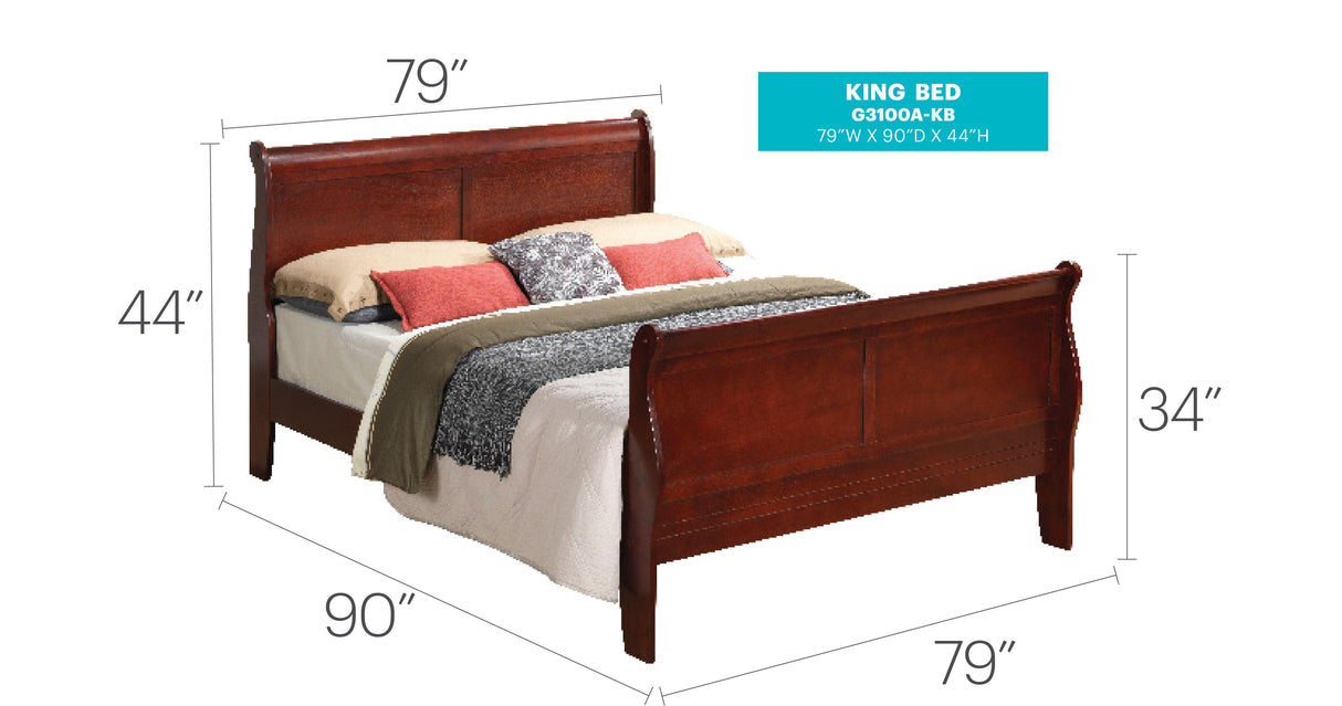 Panel Sleigh Bed by Couch.com