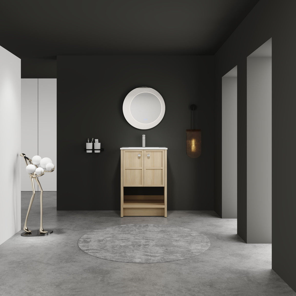 Modern Freestanding Bathroom Vanity With Ceramic Sink And Soft Closing Doors by Couch.com