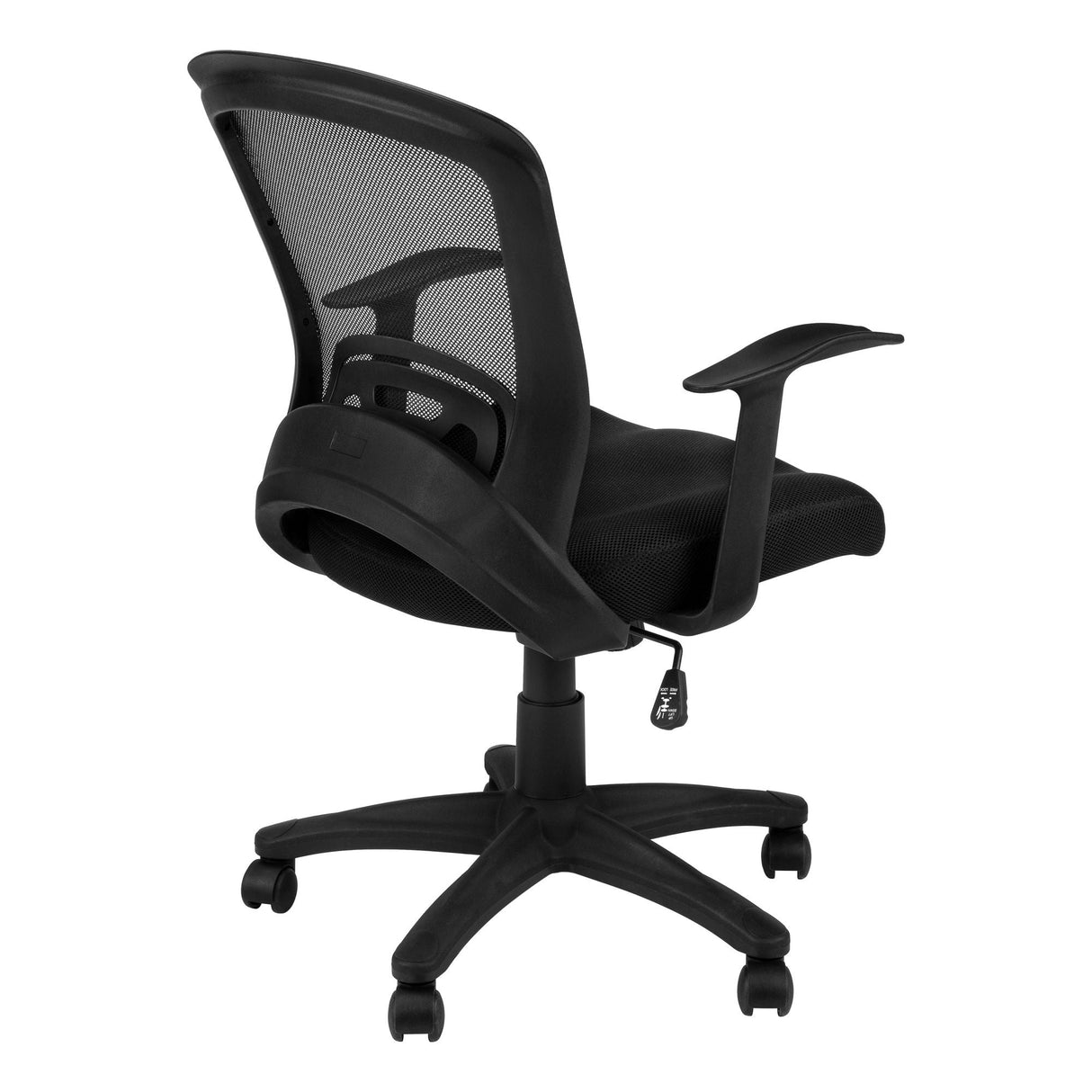 Office Chair, Adjustable Height, Swivel, Ergonomic, Armrests, Mesh - Black by Couch.com