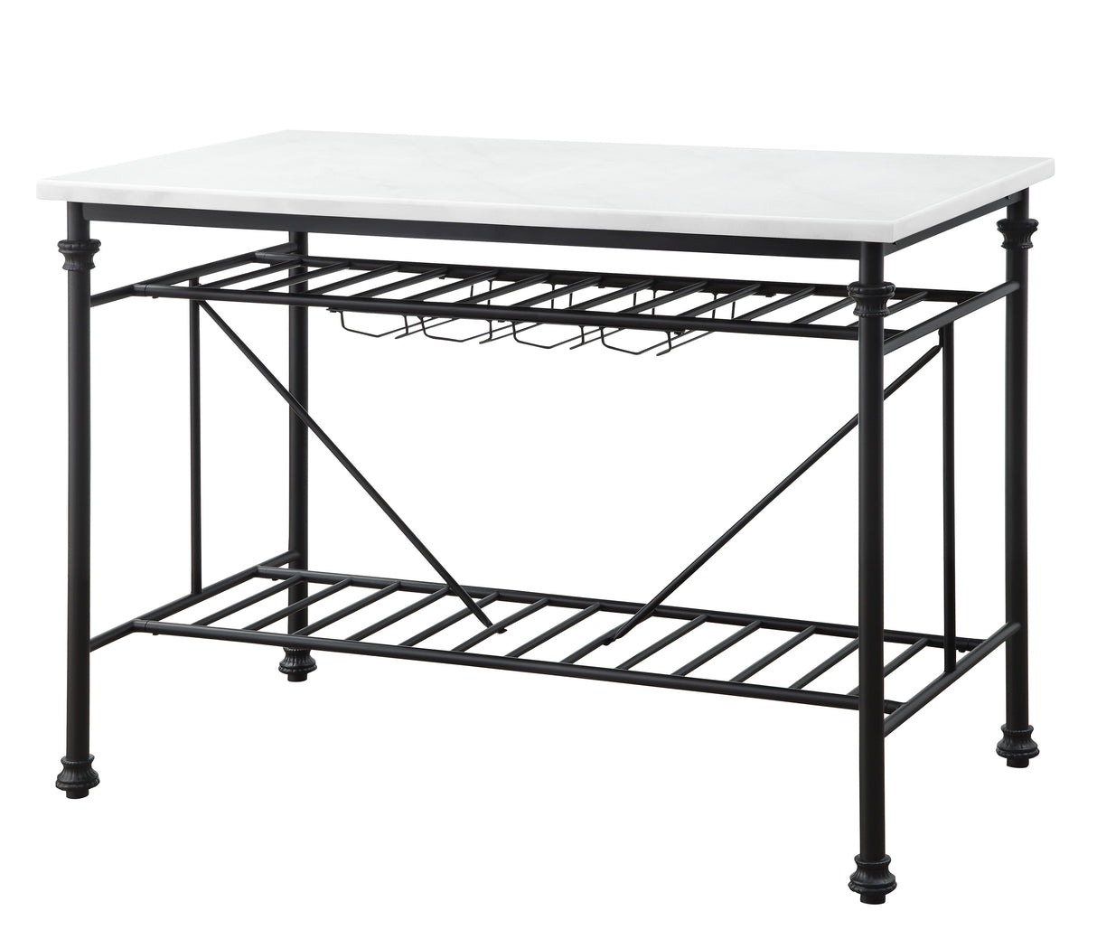 Mera - Marble Top Kitchen Island - Gray / Marble by Couch.com