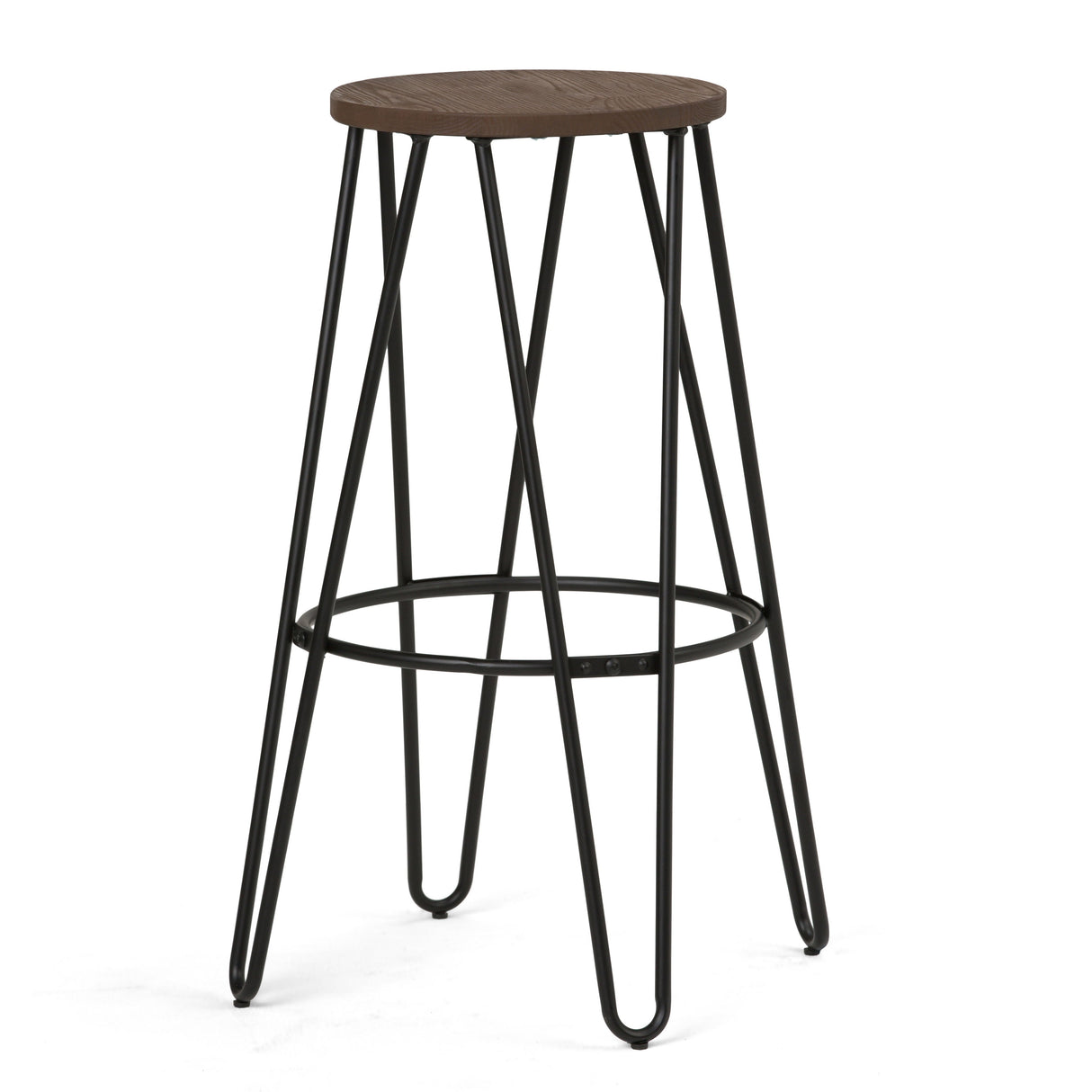 Simeon - Multifunctional Metal Stool With Wood Seat by Couch.com