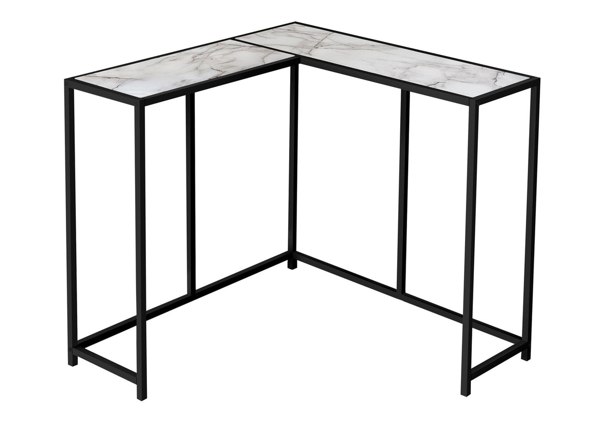 Corner Accent Console Table For Entryway, Unique L-Shaped Design by Couch.com