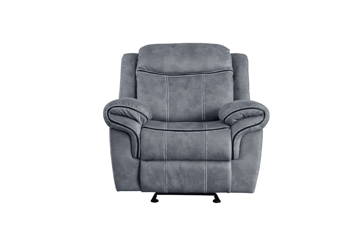 Zubaida - Two Tone Velvet Glider Recliner by Couch.com