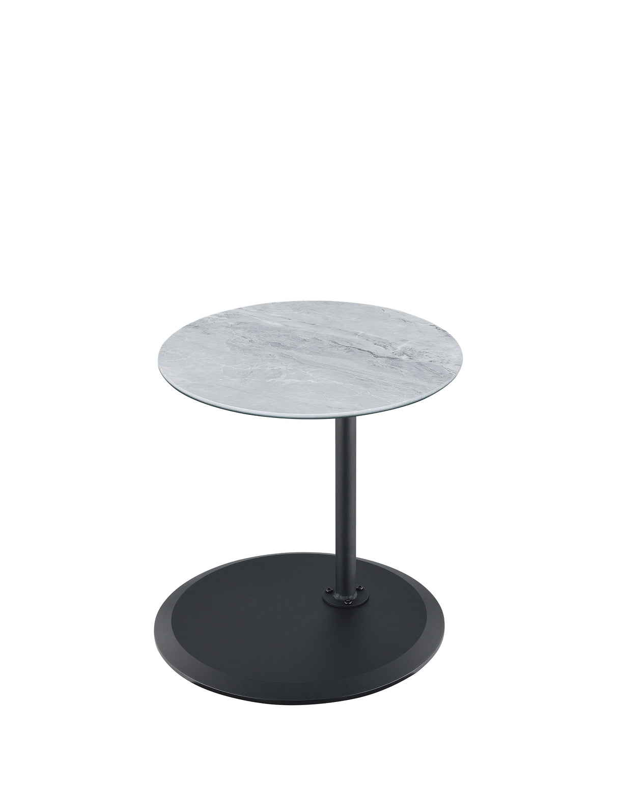 Orbit - 15.5" End Table With Height Adjustable Marble Textured Top by Couch.com