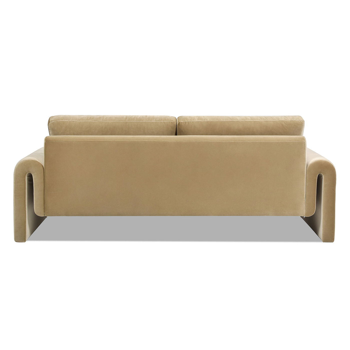 Mason - Arched Arm Sofa - Camel Brown Beige by Couch.com