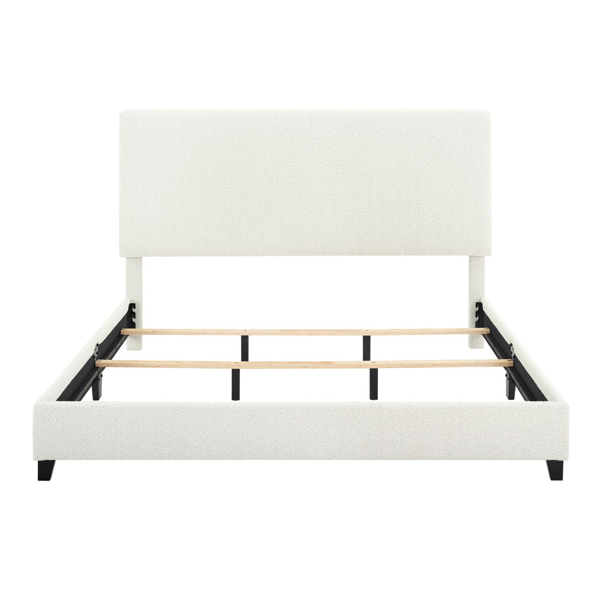 Boucle Upholstered Platform Bed by Couch.com